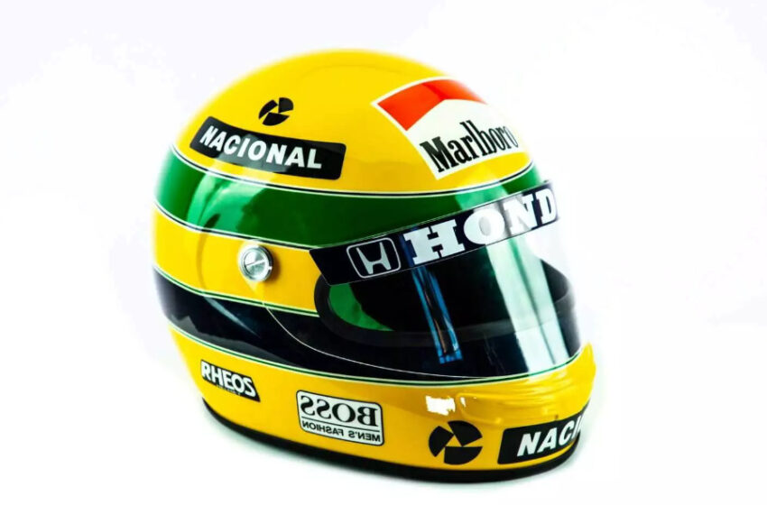  Feijoada dos Amigos do HC leiloa réplica  de capacete icônico de Ayrton Senna