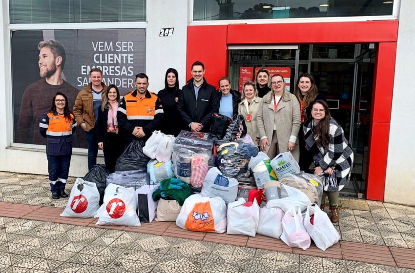  Voluntariado Santander arrecada mais de 3,1 mil cobertores e agasalhos para entidades sociais do Paraná