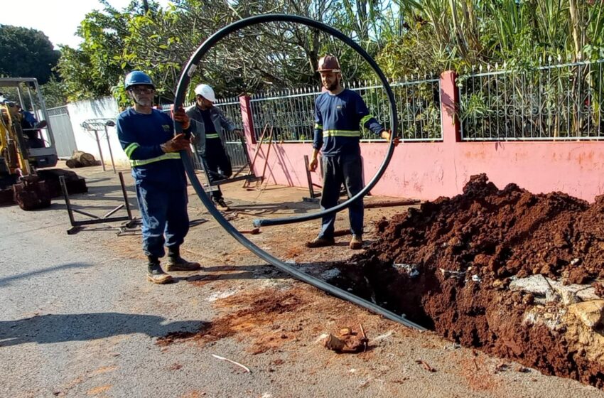 Obras da Sanepar para melhorar sistema de água em Foz do Iguaçu na reta final