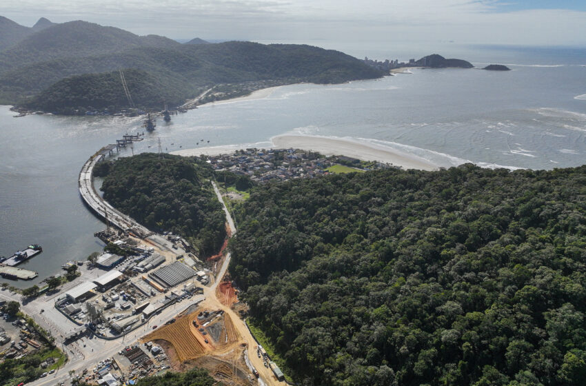  Ponte de Guaratuba alcança 70% de execução